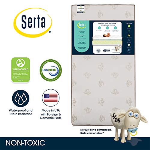 Serta Perfect Start Supreme Fiber Core/Memory Foam Crib and Toddler
