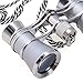 Aomekie Opera Glasses Binoculars 3X25 Theater Glasses Mini Binocular Compact with Chain for Adults Women Kids in Musical Concert（Silver）