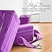 QF Yoga Blocks Plus Yoga Strap with Metal D-Ring, 9″x6″x4″ 2 Pack Eco-Friendly EVA Foam Block – High Density Exercise Brick Soft Non-Slip Surface for Yoga, Pilates, Meditation, Workout, Fitness & Gymthumb 2
