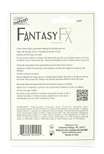 Mehron Makeup Fantasy F/X Water Based Face & Body Paint (1 oz) (BLACK)