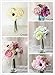 Sweet Home Deco 10’’ Blooming Peony and Anemone Silk Artificial Wedding Bridal Bouquet/Home Flower (No Pot Included) (Cream)