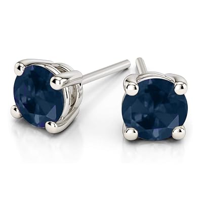 Natural Diamond Certified 1 Ct White Gold Diamond Earrings Ocean