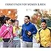 Lymmax Fanny Pack Waist Bag 4 Pockets Running Belt Adjustable Water Resistant Waist Pack for Men Women Workout Travel Large Capacity