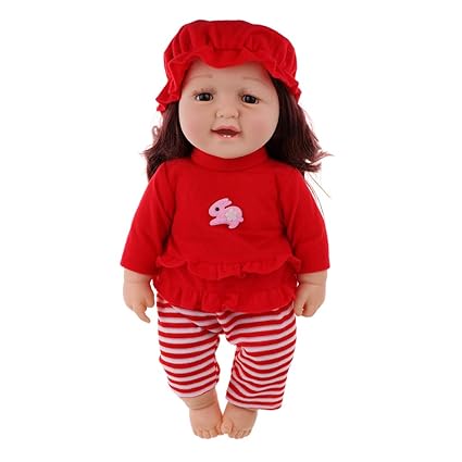 Buy 50cm Realistic Vinyl Baby Doll Newborn Baby Boy Doll In Red