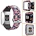 XiangMi for Fitbit Ionic Bands,Soft Silicone Sport Breathable Replacement Accessories Bracelet Strap Band with Ventilation Holes for Fitbit Ionic Smart Fitness Watch Women Men