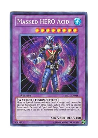 Amazon 遊戯王 英語版 Prc1 En018 Masked Hero Acid ｍ ｈｅｒｏ