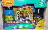 Shrek 6 Piece Mealtime Dinnerware Set, Plate, Bowl, Spoon, Fork, Sports Sip Bottle and Tumbler Cup
