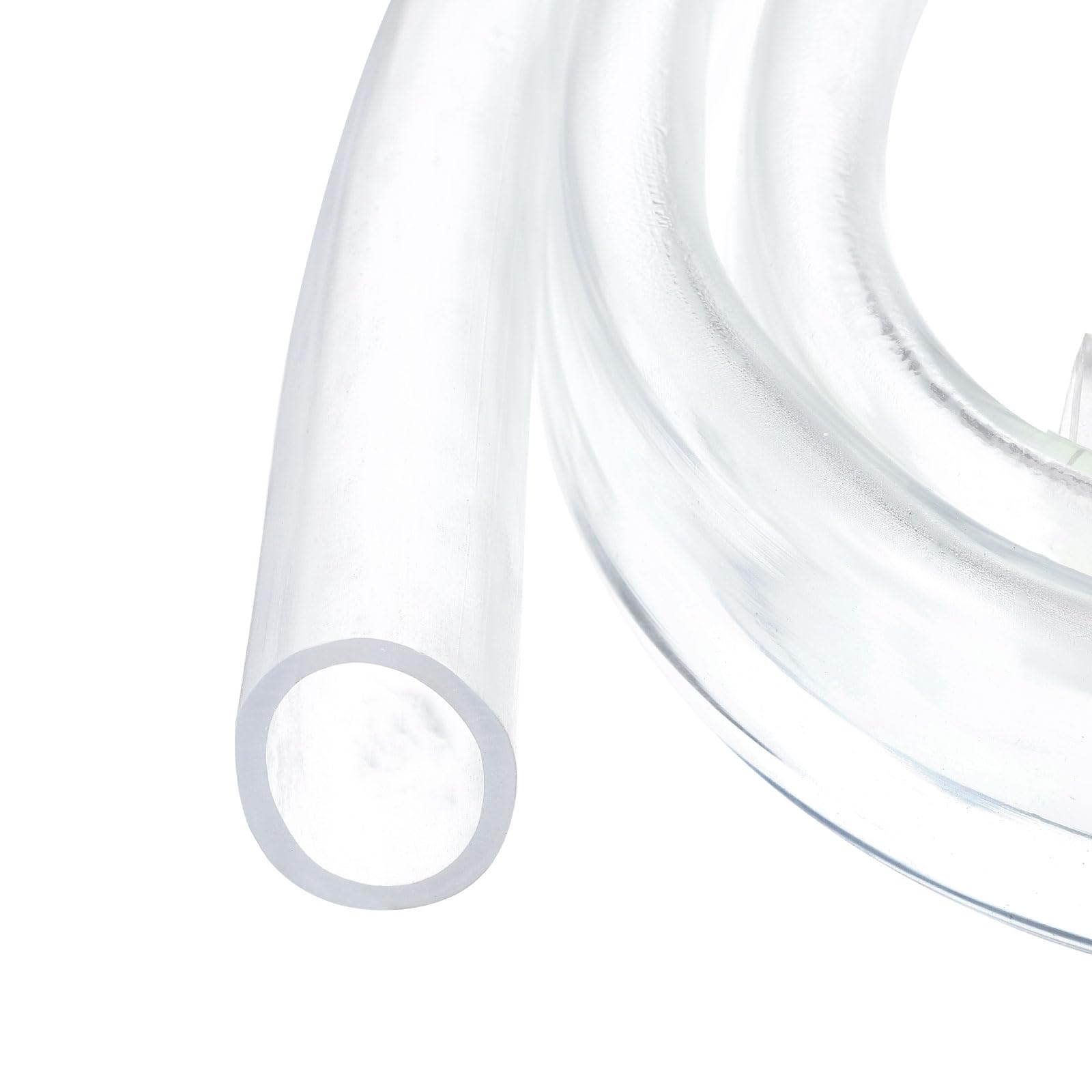Rebower 5ft 25.4x31.8mm Clear Plastic PVC Hybrid Tubing Flexible Vinyl Tube, [for Garden Irrigation, Water Hose, Fish Tank, Aquarium] - 1" x 1 1/4"