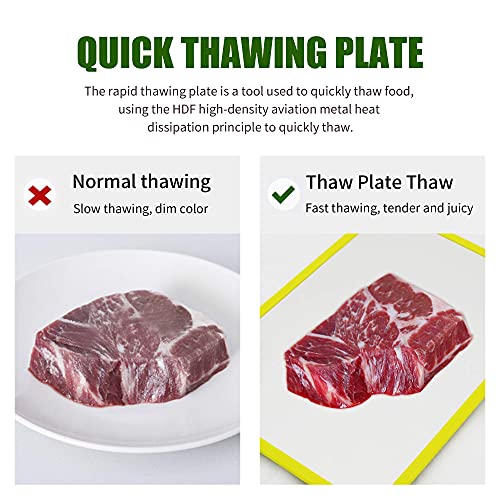 Thawing plate defrosting tray Meat thawing plate Food defrosting tray tool Kitchen thawing plate Safe/fast/environmental No power required Frozen steak can be thawed naturally