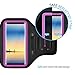 LOVPHONE iPhone 14 Pro Max/14 Max/ 13/12 Pro Max/Samsung Galaxy Note 20/10/9/8 Armband,Sport Running Exercise Gym Case,Fingerprint Sensor Access Supported,Water Resistant and Sweat-Proof (Rosy)