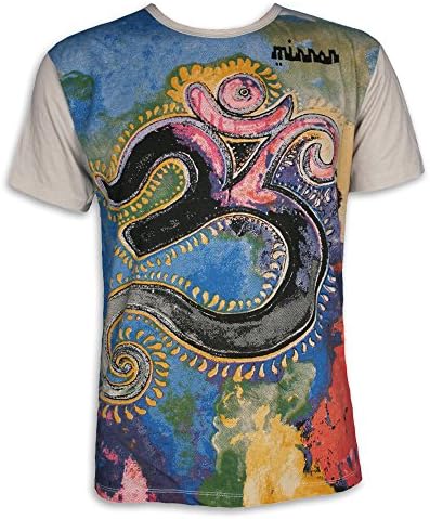 MIRROR by SURE Men´s T-Shirt OM AOM Symbol Hinduism Yoga Goa Psy Trance Size M L