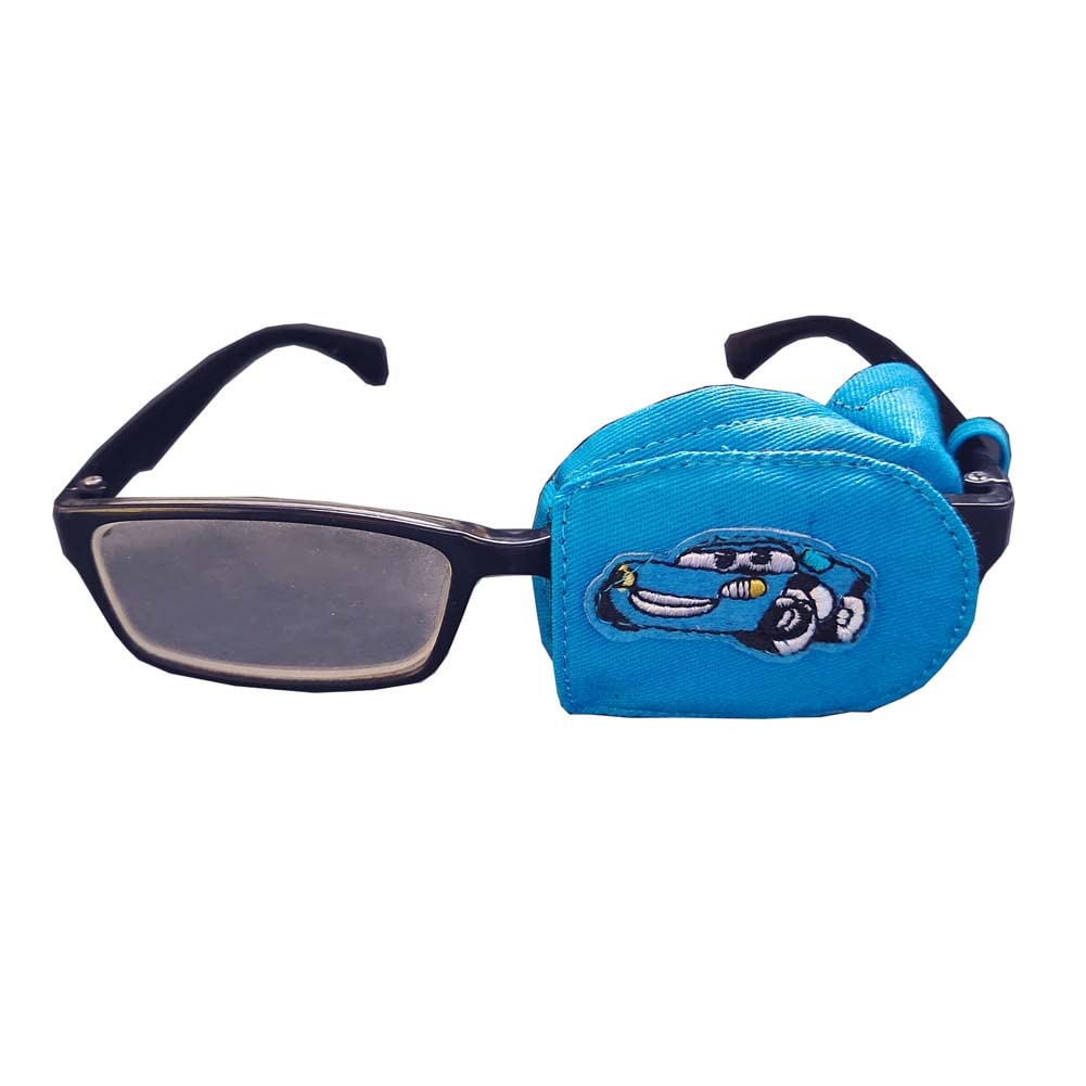 FANCYPUMPKIN Creative Cartoon Eye Patch Single Glasses Cover Lazy Eye Amblyopia Treatment for Kids(Left Eye), G