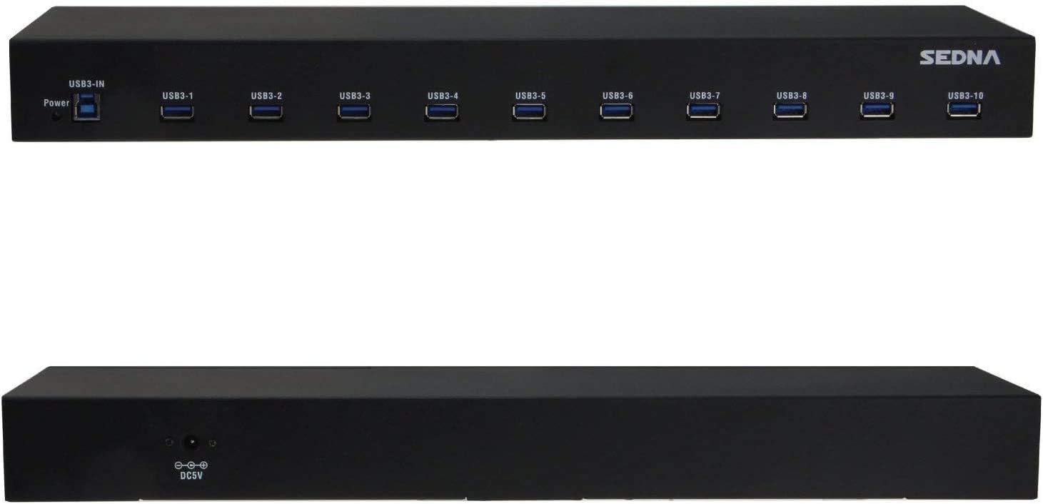 10 Port USB 3.1 Gen I Hub (5Gbps) - 19 Inch 1U Rack Mount: Computers & Accessories