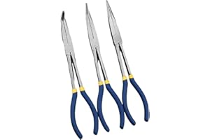 11inch Ergonomic Handle Removal Pliers Long Nose Cylinder Cable Clamp Tool 11Inches Pliers Car Repair Heavy Duty Set