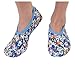 Snoozies Women's Lightweight Floral Plush Slipper Socks - Womens Slippers - Wildflower Bouquet - Medium