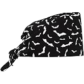 Working Cap Scrub Cap with Sweatband Adjustable Unisex Women Tie Back Hat Nurse Surgical Caps