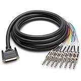 Hosa DTP803 Balanced Snake DB25 to 1/4" TRS - (9.75 Feet) (Black)