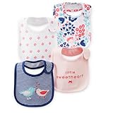 Teething Bibs for Girls - Carters - 4 Pack