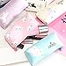 Pen Pencil Case Durable Stationery Multifunction PU Cosmetic Makeup Pouch Bag,Cute Unicorn Design,Set of 4