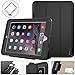 SEYMAC stock Case for iPad 5th/6th Generation, iPad 9.7 Inch 2017/2018 Case Smart Magnetic Auto Sleep Cover Leather with Stand Feature for iPad 2017/2018 Release Model(Black/Black)
