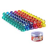 Kuyang 60 Pack Push Pin Magnets Fridge Magnets, 6 Assorted Colors 10 Magnets Each Color. Small Strong Magnets Whiteboard Magnets For Home, School, Classroom and Office Use