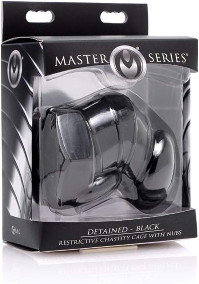 Detained - Black Restrictive Chastity Cage - Image 3