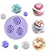 Eworld Mini -Rose Flower Silicone Mold- Fondant Sugar Candy Cake Decorating Mould