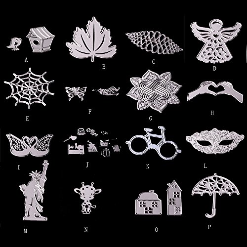 Transer Metal Die Cutting Dies Stencil For DIY Scrapbooking Album Paper Card Decor Craft (N, Silver) - Thumbnail 3