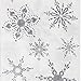 Cypress Home White with Silver Snowflakes Paper Cocktail Napkins, 20 count