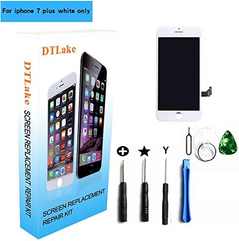For iPhone 7 plus 5.5 inch LCD Replacement screen with Touch Screen Digitizer Fram Assembly Full Set + free Tools (white)