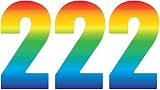 Sara Prints Pack of 3 Wheelie Bin Stickers 17 cm Waterproof Outdoor Numbers