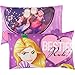 N2 4 Piece Kids Cute Girls Disney Rapunzels Sheet Set Full Sized, Childrens Tangled Bedding Purple White Pink Hearts Magical Pattern Besties Rule, Polyester
