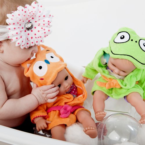 Adora Baby Bath Toy Frog, 13 inch Bath Time Doll with QuickDri Body