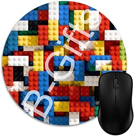 POGJY Mouse Pad Gaming 7 Inches, Premium-Textured Surface, Non-slip Rubber Base, Laser & Optical Mouse Compatible 1J356, Mouse mat Lego