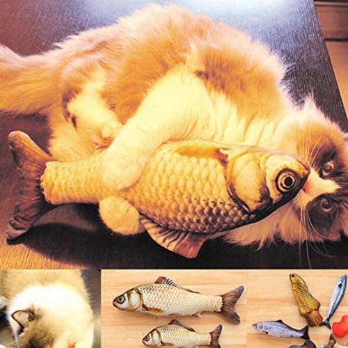 Pet Cat Kitten Chewing Toys Stuffed Fish Mint Interactive Product