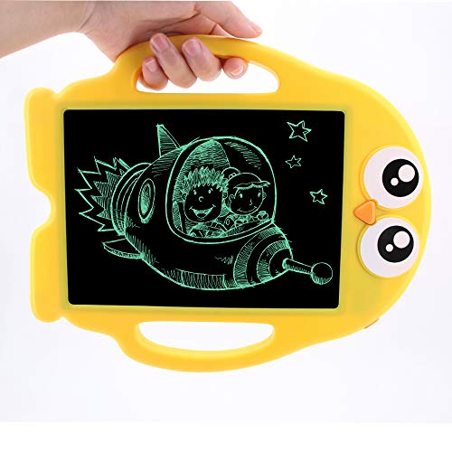 YORANIO LCD Writing and Drawing Tablet, 9 Inch Portable Electronic Writing Drawing Board Gift for Kids, Handwriting Paper Penguin Board for School and Office