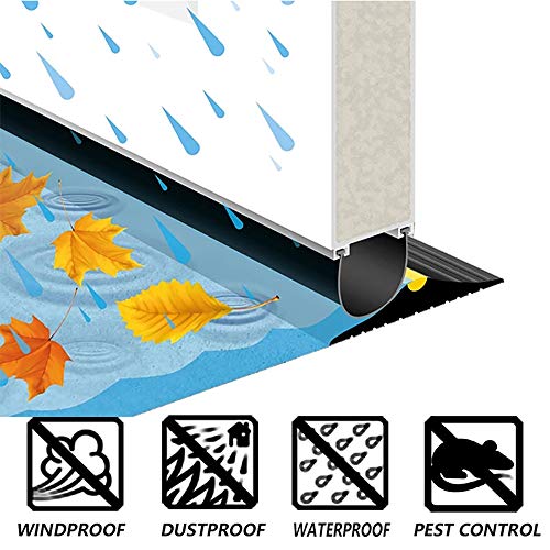 Universal Garage Door Bottom Threshold Seal DIY Weather Stripping