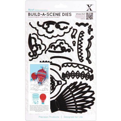 Xcut "Build-A-Scene Dies, Vintage Hot Air Balloon, 22-Pack