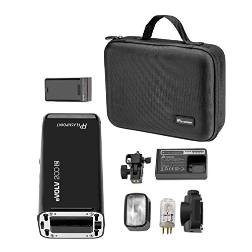 Flashpoint eVOLV 200 TTL Pocket Flash with R2 ProN Trigger Kit for Nikon Cameras (Godox AD200 TTL Pocket Flash)
