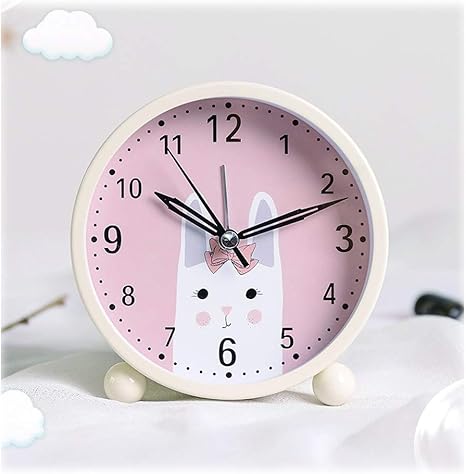 Amazon 目覚まし時計 キッズ ミュート ナイトライトのための目覚まし時計 ベッドサイド 寝室の目覚まし時計 シンプルスタイル デスクトップ 小さなデジタル時計 コンビニ インテリジェント Color Pink 置き時計 掛け時計 オンライン通販