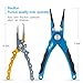 Piscifun Aluminium Fishing Pliers Hook Remover, #2 Generation Gold