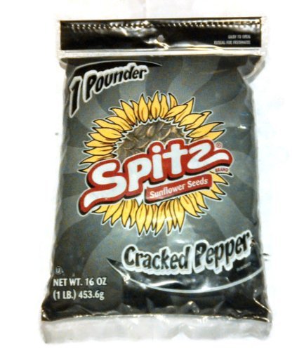 Spitz Cracked Pepper Flavor Sunflower Seeds, 1 Pound Bag