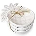 Mud Pie Ceramic Pineapple Shaped Dip Condiment Bowls Set of 3, 6.5