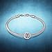 ANGEMIEL 925 Sterling Silver CZ Cross Charms with God All Things are Possible Fit European Snake Bracelets