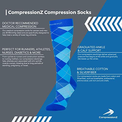 2 Compression+Socks+Men+Women+Graduated