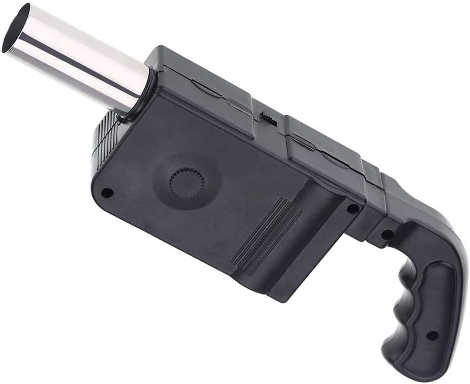 review Portable Electric Blower, Handheld Electric BBQ Cooking Fan Quick Heat-for Outdoor Camping Cook Picnic Barbecue (Battery Not Included)