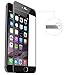 iphone 6s screen protector,Yoyamo 3D Full Cover High Definition Round Angle Crystal Clear High Response Hard Tempered-Glass Screen Protector for Apple iPhone 6 and 6s (Black)