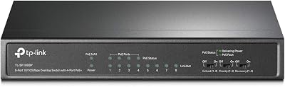 TP-Link TL-SF1008P V5 8-Port 10/100Mbps Desktop Switch 4 PoE Ports 57W