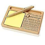 Kate Posh - Our 5th Anniversary Wooden Notepad