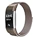 SWEES Metal Bands Compatible Fitbit Charge 2, Milanese Stainless Steel Metal Magnetic Replacement Wristband Small & Large (5.5